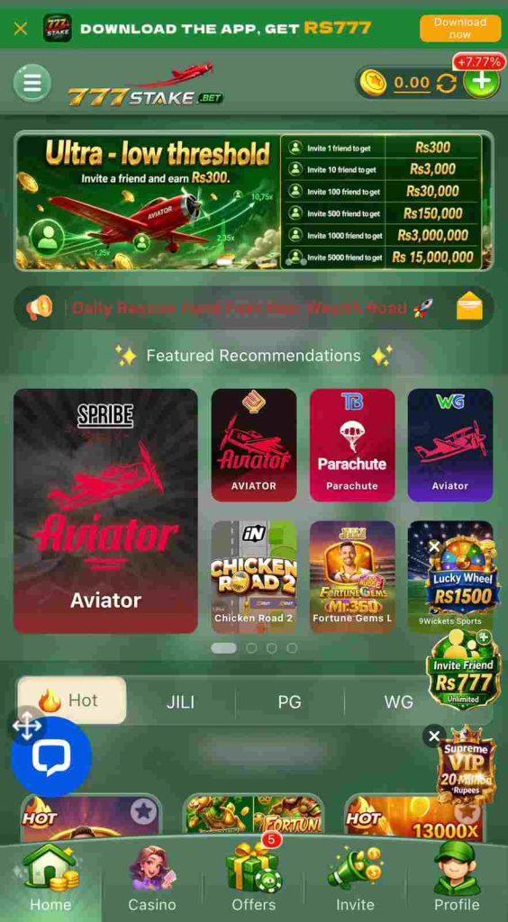 777stake Game